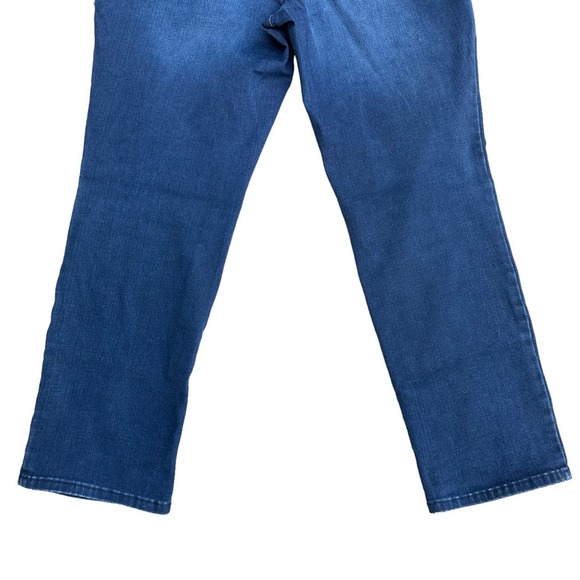 Chicos So Slimming Jeans Womens High Rise Stretch Dark Wash Short Pockets 14 - Picture 9 of 12